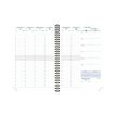 3660942088459-Agenda de bureau Végétal Horizons 20S Visuel spiralé - 1 semaine sur 2 pages - 15 x 21 cm - Vert/Or --1