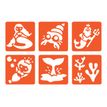 3471052259741-Graine Creative - Lot de 6 pochoirs - sirène-Avant-0