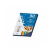 8421938301090-Dohe - Carton - A4 - 50 feuilles - bleu saphir - 180 g/m² - carton-P_560227_1-0