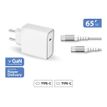 3571211480952-Force Power Lite - Chargeur secteur + câble USB-C - blanc-Multi-angle-0