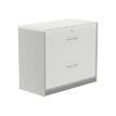 8427951996800-rocada STORE - Armoire de stockage verticale - 2 tiroirs - mélamine - blanc, aluminium-P_622509_1-0