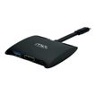 3700224766672-MCL Samar - station d'accueil USB Type C 3 ports - USB-A - HDMI - charge PD-Angle droit-0