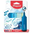 3154147409022-Maped Fluo'peps - Pack de 4 surligneurs - mix 2 pastel et 2 glitter - différents modèles disponibles--2