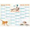 Oberthur Chatons - Calendrier 6 mois par face - 21 x 27 cm