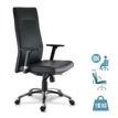 3660916025695-Fauteuil de bureau RACER DIRECTION - accoudoirs réglables - cuir noir-P_79347461_1-0