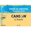 3148950027566-Canson Création - Pochette papier à dessin - 12 feuilles - A4 - 150 gr - couleurs vives-P_79351337_1-0