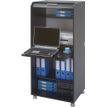 3253311400015-Armoire à rideaux ORGA - 2 tiroirs - H140 cm - Noir-P_79355311_3-1