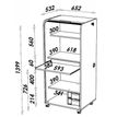 3253311400015-Armoire à rideaux ORGA - 2 tiroirs - H140 cm - Noir-P_79355311_5-3