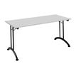 3700245512067-Table de réunion pliante - rectangulaire - L160 x H74 x P70 cm - gris/noir-P_79357198_1-0