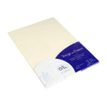 G.LALO Vergé de France - cartes en papier vergé - 25 feuilles - Ivoire