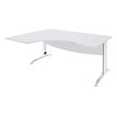 2012348121772-Bureau compact à gauche IDRA - L180 cm - Pieds blanc - plateau Blanc perle (Pieds de renfort obligato-P_79376899_1-0