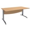 2012348122557-Bureau droit IDRA - L80 cm - Pieds alu - plateau imitation Hêtre-P_79376977_1-0