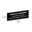 2012348177809-Plaque boîte à lettres personnalisée avec votre texte - 120 x 40 mm - noire - adhésivé-P_79384159_2-1