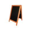 3462620018013-Bequet - Chevalet de trottoir ardoise "Carnaval" - cadre bois lazuré - 115 x 65 cm-P_79390153_1-0