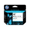 HP 91 - cyan, noir mat - tête d'impression originale