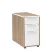 3483600460493-Caisson bout de bureau ARPE - Profondeur 80 cm - 3 tiroirs - Chêne-P_79392507_1-0