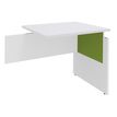 Retour direct pour Bureau INEO JET UP Bureau Vallée - Réglable en hauteur - L80 x H74/78/82 x P60 cm - Pieds Blanc/anis - plateau blanc perle