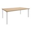 3253310147584-Bureau EXPRIM Manager - L200 x P100 x H72,5 cm - Plateau imitation chêne clair - Pieds bla-P_79395873_1-0