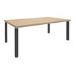 3253310147591-Bureau EXPRIM Manager - L200 x P100 x H72,5 cm - Plateau imitation chêne clair - Pieds car-P_79395874_1-0