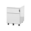 Caisson mobile - 2 tiroirs - blanc - 56,7 x 54,1 x 41,8 cm
