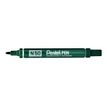 3474374075006-Pentel PEN N50 - Pack de 4 marqueurs permanents - pointe ogive - noir, bleu, rouge et vert-P_79402863_4-3