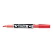 Pilot V BOARD MASTER S - Marqueur effaçable - pointe extra fine - rouge
