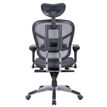 3760185027717-Fauteuil de bureau TECKNET - accoudoirs réglables - appuie-tête réglable - Gris-P_79408941_3-2