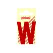 8711234223227-Pickup - Étiquette autocollante - 90 mm - Lettre W - rouge brillant-P_79413032_1-0