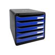 9002493423930-Exacompta BigBox Plus - Module de classement 5 tiroirs - gris/bleu-P_79415454_1-0
