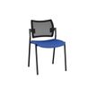 3660916030750-Chaise FRESH - dossier resille noir et assise bleue-P_79419734_1-0