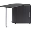 Table pivotante et meuble de rangement - Noir