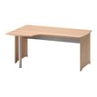 3483600784391-Bureau compact à gauche JAZZ+ - 160 cm - Pieds panneaux - Hêtre-P_79426240_1-0