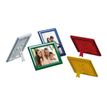 Promocome Ecoframe - Cadre porte-affiche clippant à poser ou à fixer au mur - A4 - rouge