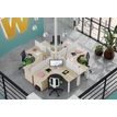 3253310164512-Bureau compact EXPRIM - L180 cm - Retour gauche - Plateau imitation Erable - Pieds alu (Pieds de renfort obligato-P_79432332_3-1