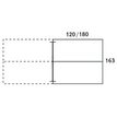 3253310163195-Bureau double STEELY - L160 cm - Double face Suivant - Pieds blanc - plateau imitation Chê-P_79432600_3-2