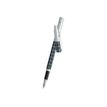 3219912644517-Vuarnet Swing Quadrillé - Stylo plume bleu satiné -P_79434048_1-0