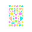 3609510910495-Maildor - 6 feuilles gommettes multiformes - fluo-P_79436885_2-0