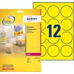 3266550263181-Avery L7670Y - Jaune fluo - diamètre 63,5 mm 300 étiquette(s) (25 feuille(s) x 12 étique-P_79439752_1-0