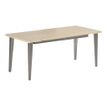 2012349455180-Bureau EVIDENCE - 120 cm - Pieds blancs - Plateau imitation merisier-P_79441340_2-1