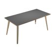 2012349512852-Bureau LEONARDO - 160 cm - Pieds bois - Anthracite chants chêne-P_79441783_1-0