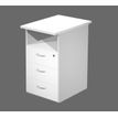 2012349513460-Caisson de bureau - Profondeur 60 cm - 1 niche et 3 tiroirs - Blanc-P_79441813_1-0