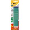 BIC ECOlutions EVOLUTION 655 - Pack de 10 Crayons à papier - HB - embout gomme