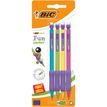 3086123504080-BIC Matic Fun - Pack de 4 porte mines format spécial - HB - 0,7 mm - couleurs assorties-P_79445400_3-1