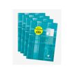 3329686458101-Clairefontaine - Blocs de cours 3+1 gratuit perforés 2 trous 200 pages A4 - carreaux 10x10 avec marge--0