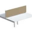3660141254716-Ecran de séparation cadre aluminium H33 x L140 cm - cadre aluminium blanc - toile sable--0
