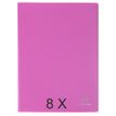 Exacompta Opak - 8 Porte vues - 120 vues - A4 - rose