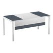 Voile de fond pour bureau EASYDESK L140cm - Blanc/anthracite