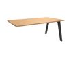 Bureau simple STEELY - L120 cm - Bureau suivant - Pieds carbone - plateau imitation Hêtre