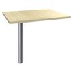 Extension IDRA/DUAL sur pied tube - 80 x 60 cm - Pied alu - plateau imitation Erable