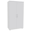 3253310133815-Armoire haute IDRA/DUAL - H180 x L80 x P47 - 2 portes - Corps blanc - Portes et dessus Blanc perle--0